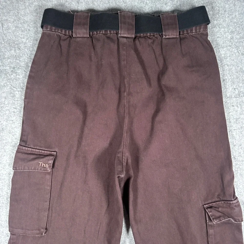TNA Cargo Pants Women Medium Brown Supply Cargo Gorpcore Utility Streetwear - Picture 16 of 16